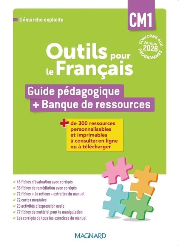 Outils pour le français : CM1 : Guide pédagogique + Banque de ressources (édition 2026)