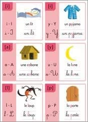 Rue des Contes Méthode de lecture : 28 posters pour favoriser la reconnaissance des sons, 72 affichettes-sons pour mémoriser les graphies
