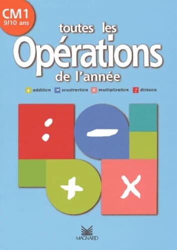 Toutes Les Operations De L'Annee Cm1