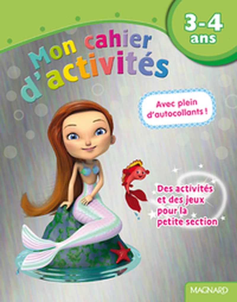 3 - 4 ANS MON CAHIER D'ACTIVITES SIRENE