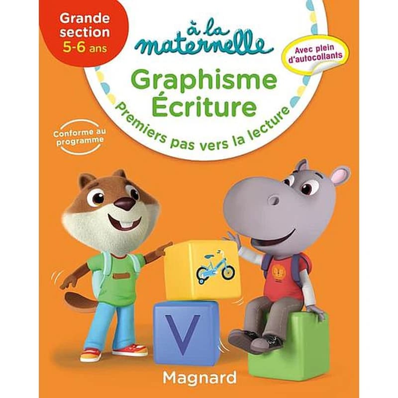 Graphisme écriture GS 5-6 ans - Premiers pas vers la lecture