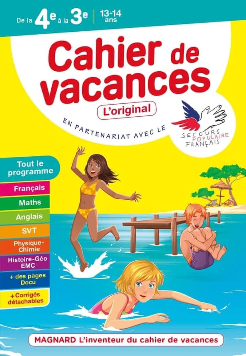 CAHIER DE VACANCES 2021, DE LA 4E VERS LA 3E - MAGNARD, L'INVENTEUR DES CAHIERS DE VACANCES