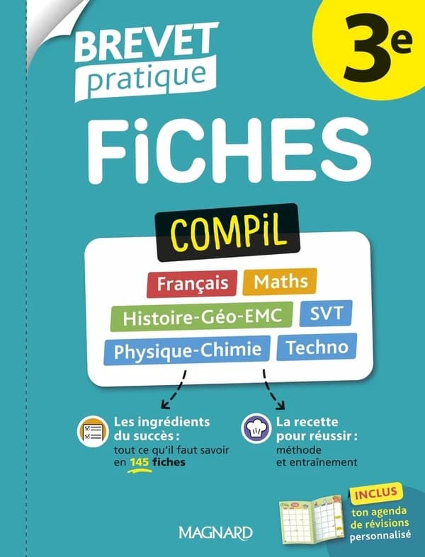 Brevet pratique : Compil de fiches Examen : 3e ; 145 fiches détachables pour réussir l'épreuve (édition 2026)