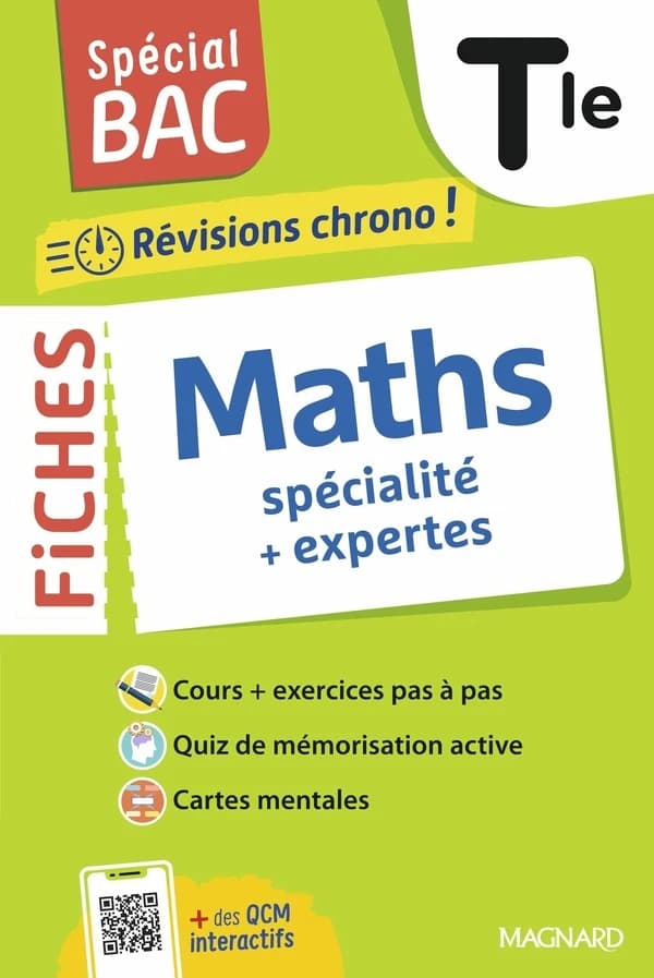 Spécial bac : Fiches Maths spécialité + expertes : Terminale ;Tout le programme en 61 fiches, mémos, schémas-bilans, exercices et QCM (édition 2026)