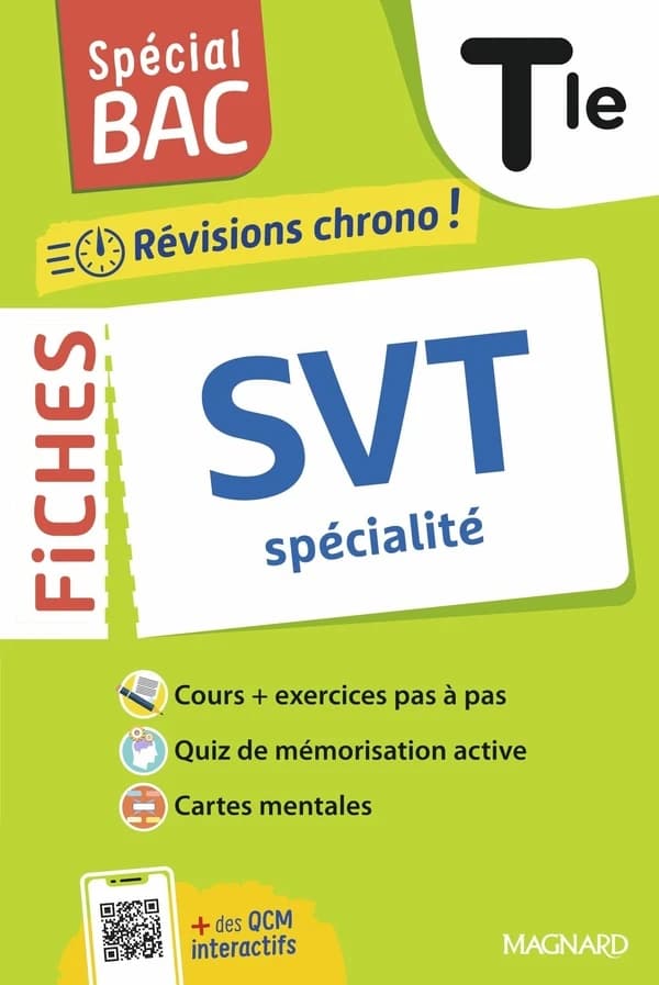 Spécial bac : Fiches SVT : Terminale ; Tout le programme en 59 fiches, cours ultra-visuels, schémas-bilans, exercices, quiz et Grand oral (édition 2026)