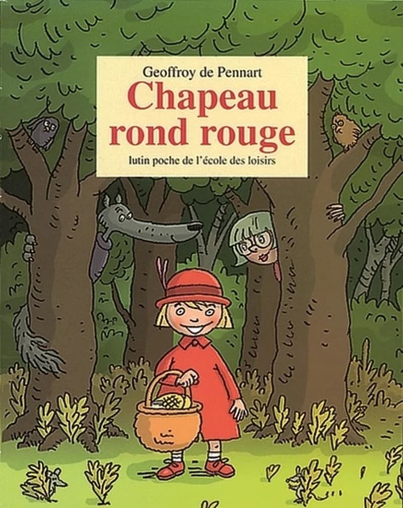Chapeau rond rouge