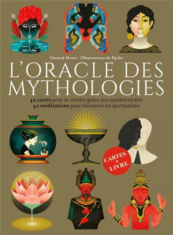 L'oracle des mythologies : 42 cartes pour se révéler grâce aux synchronicités ; 42 méditations pour cheminer en spiritualités