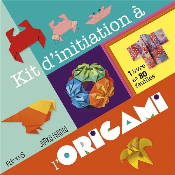 Kit d'initiation à l'origami : 1 livre et 80 feuilles