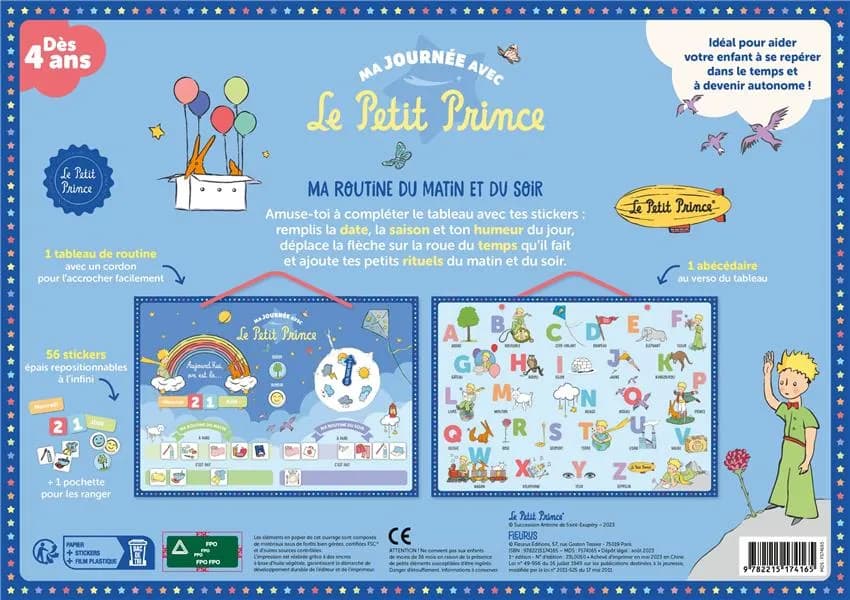 Ma journée avec le Petit Prince : ma routine du matin et du soir