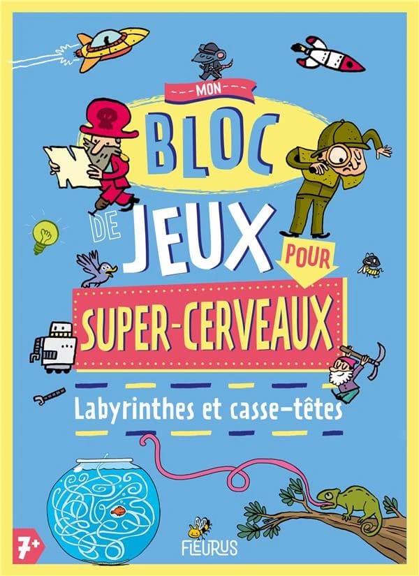 Mon bloc de jeux pour super-cerveaux ; labyrinthes et casse-têtes
