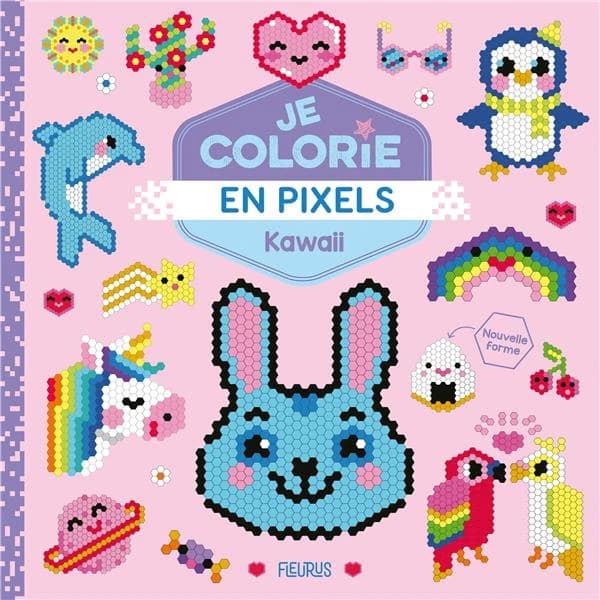 Je colorie en pixels : Kawaii : [Album à colorier]