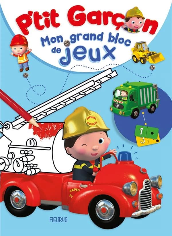 P'tit Garçon : mon grand bloc de coloriages et jeux