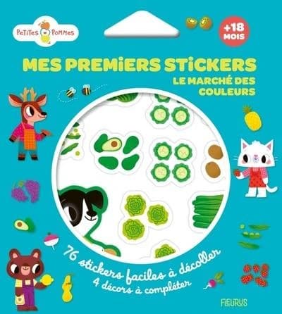 Mes premiers stickers : Le marché des couleurs