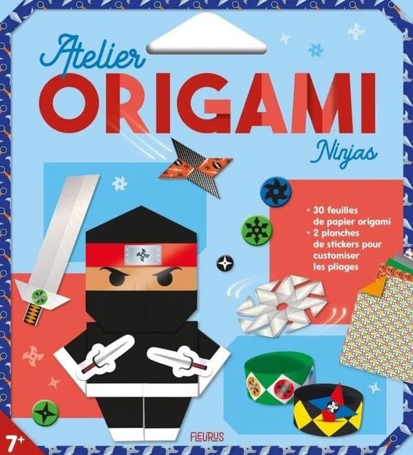 Atelier origami Ninjas : dès 7 ans : [Autocollant]
