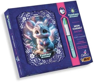 Fantasy Dreams : Coffret carnet secret avec Bic
