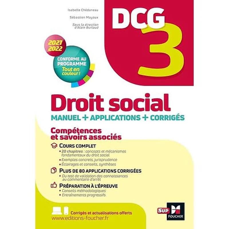 Droit social DCG 3 - manuel et Applications 2021