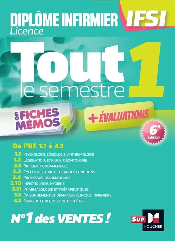 Tout le semestre 1 : en fiches mémos : de l'UE 1.1 à 4.1... (6e éd.) [sous la direction de Kamel Abbadi]
