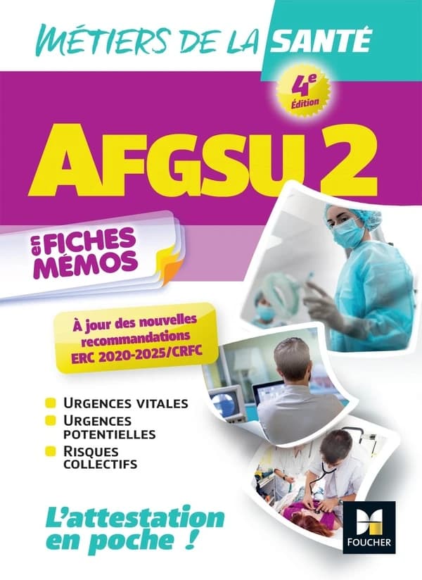 AFGSU 2 : en fiches mémos (4e éd., à jour des nouvelles recommandations ERC 2020-2025