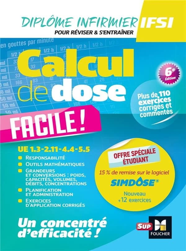 Calcul de dose facile (6e éd.) sous la direction de Kamel Abbadi ; Peter Crevant... [et al.]
