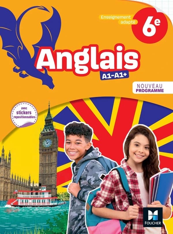 Anglais : 6e : A1-A1+ : enseignement adapté