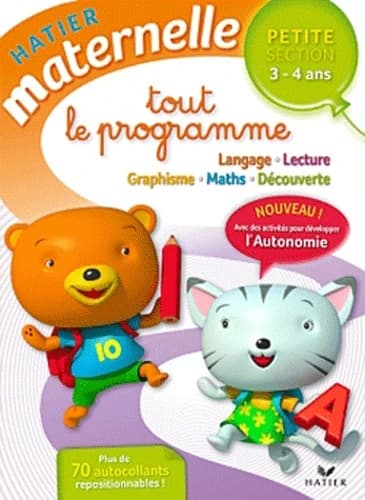 TOUT LE PROGRAMME PETITE SECTION 3-4 ANS