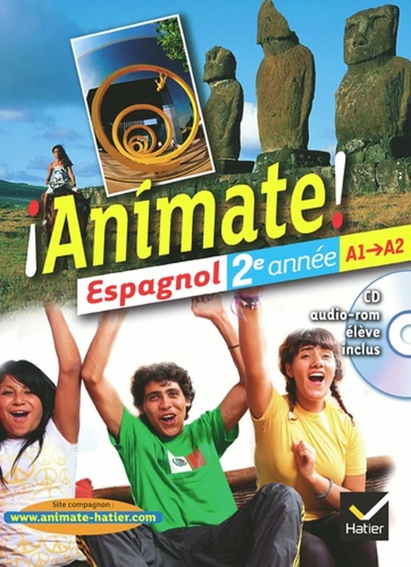 animate espagnol 2e annee edition 2012 - livre de l'eleve + cd audio-rom