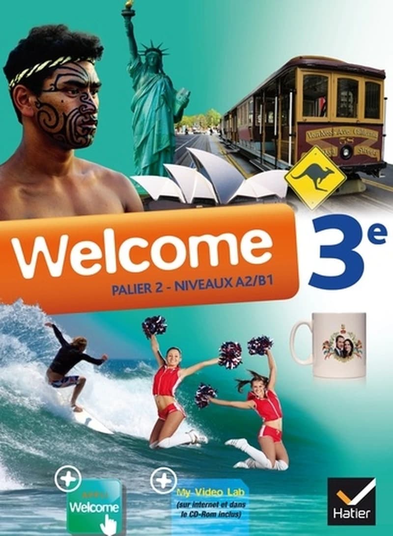 Welcome : anglais, 3e : palier 2, niveaux A2-B1