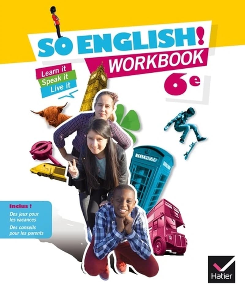SO ENGLISH! : worbook ; 6ème (édition 2015)