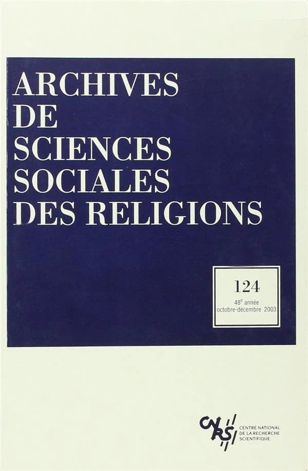 Archives de sciences sociales des religions 124