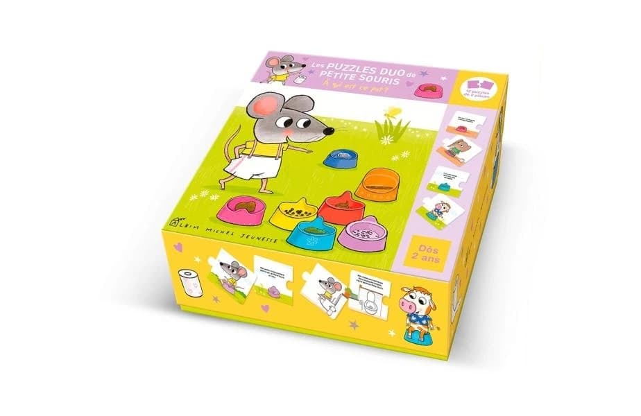 Les Puzzles duo de Petite Souris : À qui est ce pot ?