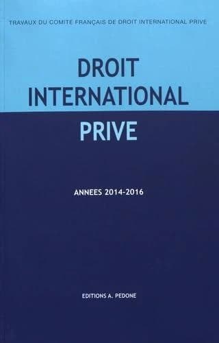 Droit international privé : années 2014-2015, 2015-2016