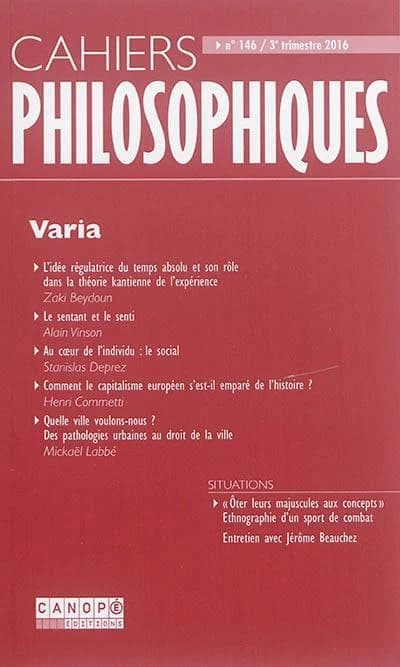 Cahiers philosophiques n.146