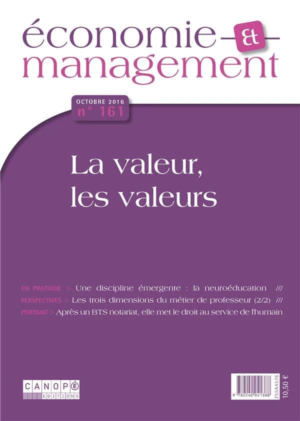 économie et management n.161 : la valeur les valeurs