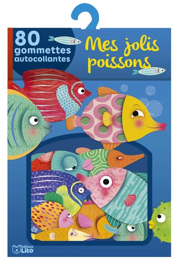 Mes jolis poissons ; 80 gommettes autocollantes