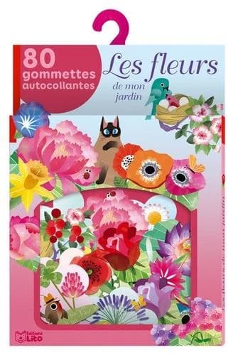 Les fleurs de mon jardin - 80 gommettes autocollantes