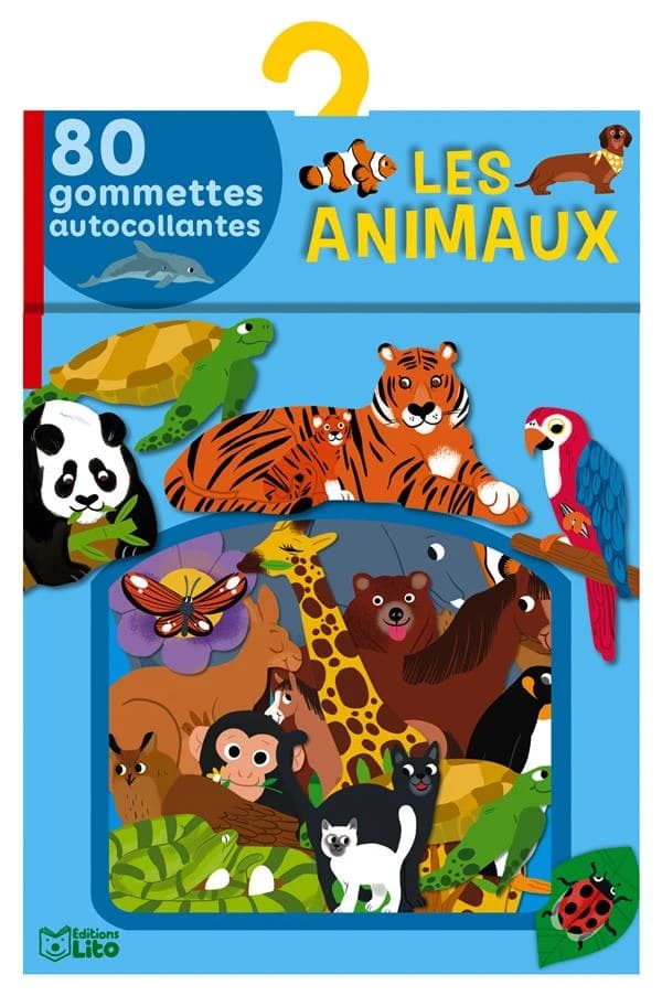 Les animaux : 80 gommettes autocollantes : [Autocollant]