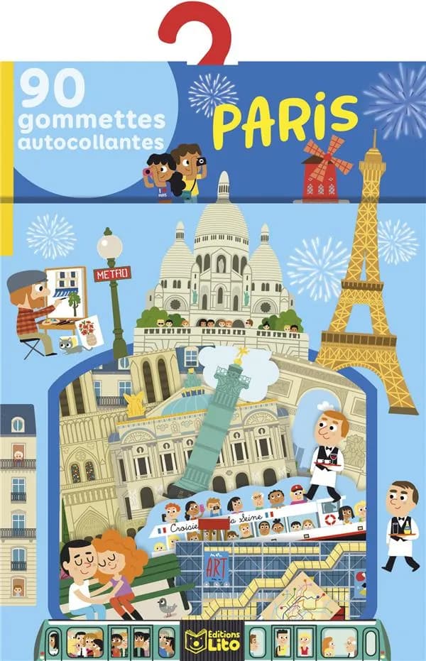 Paris : 90 gommettes autocollantes : [Autocollant]