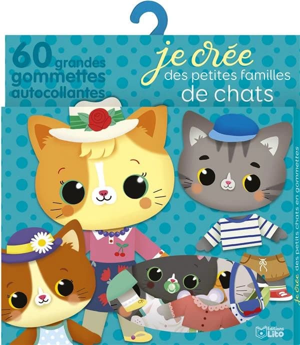Les chats : 60 gommettes autocollantes : dès 2 ans : [Autocollant]