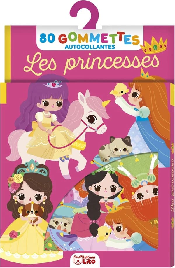Les princesses : 80 gommettes autocollantes : [Autocollant]