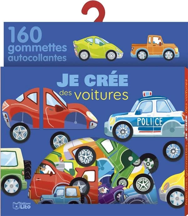 Avec mes gommettes, je crée : des voitures