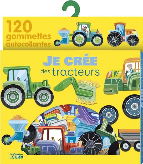 Je crée des tracteurs : 120 gommettes autocolllantes : [Autocollant]