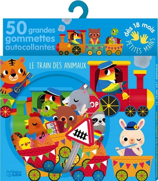Le train des animaux : [Autocollant]