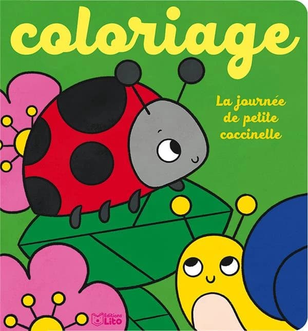 Coloriage : la journée de petite coccinelle : [Album à colorier]