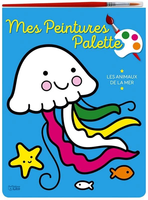 Mes peintures palette : les animaux de la mer : [Album à colorier]
