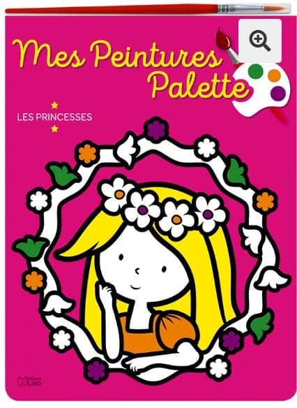 Mes peintures palette : les princesses : [Album à colorier]