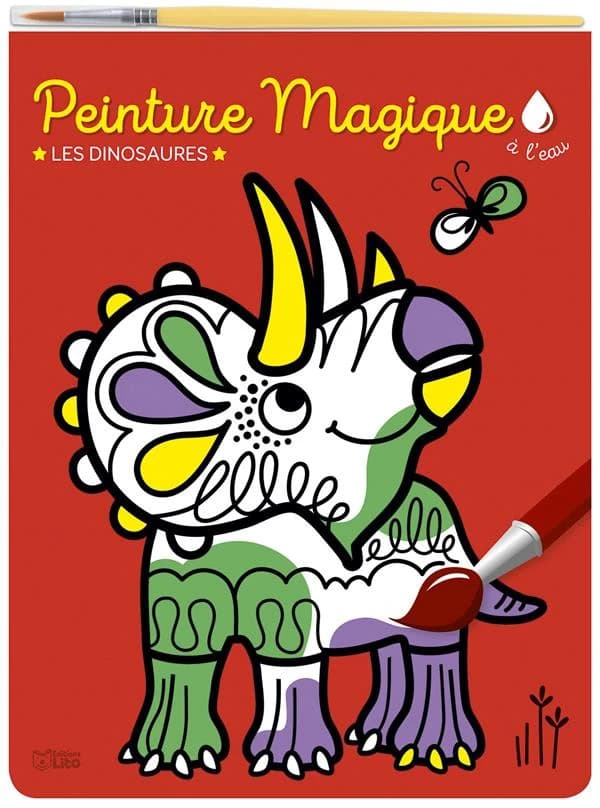 Peinture magique à l'eau : les dinosaures : [Album à colorier]