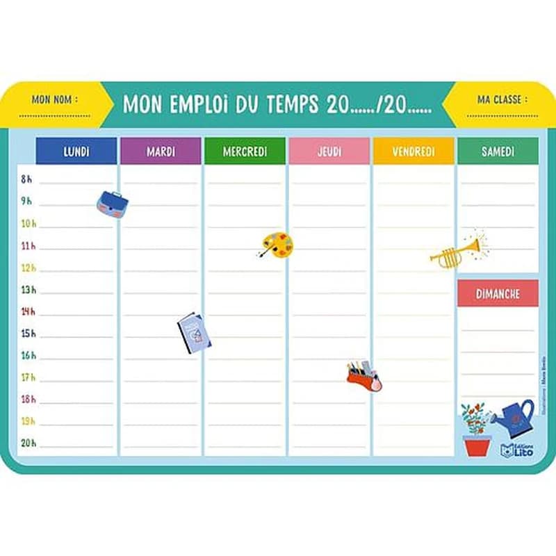 Mon emploi du temps