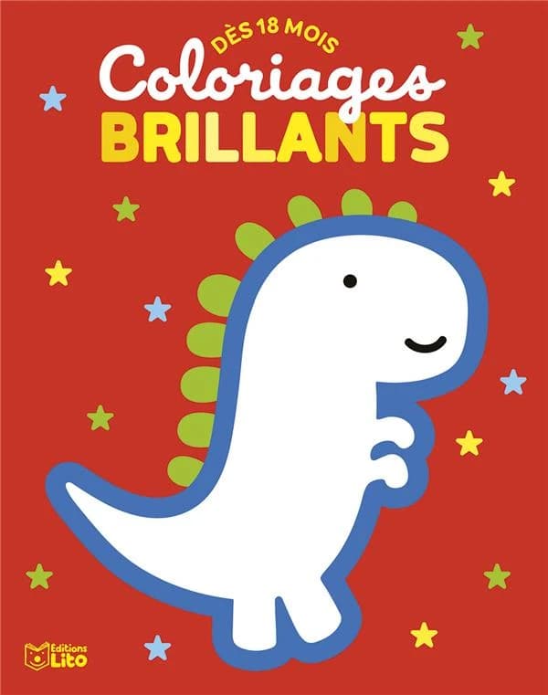 Coloriages brillants : Dinosaure