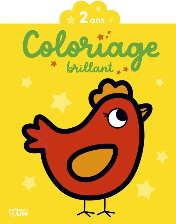Coloriage brillant : La poule
