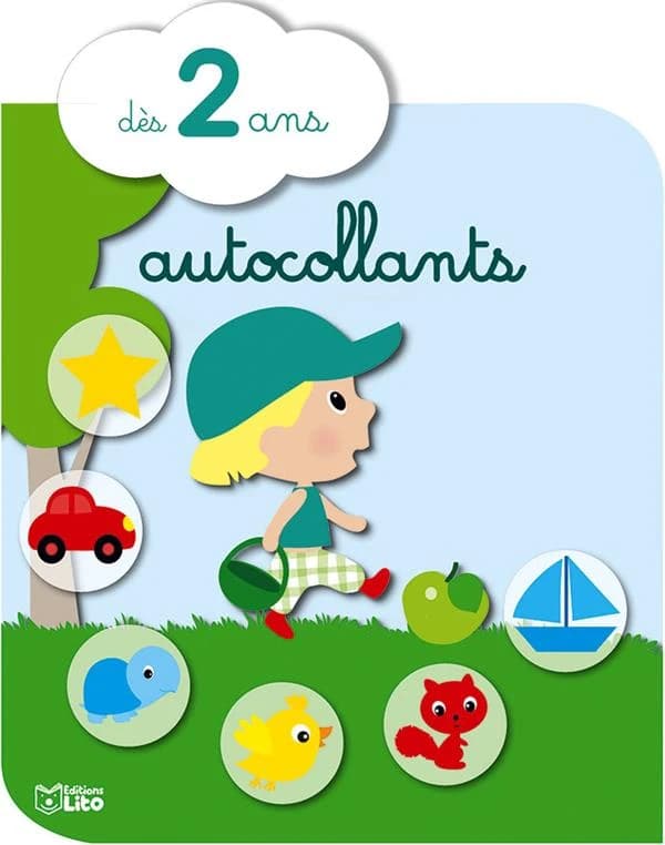 Autocollant le garçon
